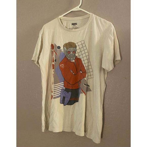 Marvel Lord of the Stars Men’s White Shirt Sz L - Picture 1 of 5